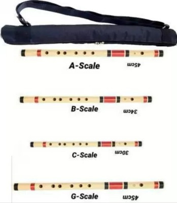 BestBrother Set of G-Scale, A-Scale, C-Scale & B-Scale Bamboo Flute With Bag Bamboo Flute Bamboo Flute(43 cm)