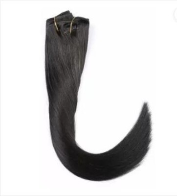 SAMYAK Straight and Silky Artificial False  3/4th head Covering Clip In Hair Extension