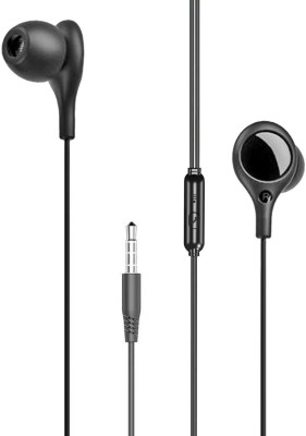 FEND EP46 For Samsng Galxy M33/F23/M32/F12/A23/F22/A12/M12 Wired Headset(Black, In the Ear)