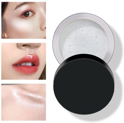 MYEONG BEST SHIMMERY SHINY RADIANT GLOW WHITE POWDERY FACE HIGHLIGHTER Highlighter(WHITE)