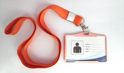 AbhaPrint Nylon, Aluminum Lanyard, ID Badge Holder(Pack of 1)