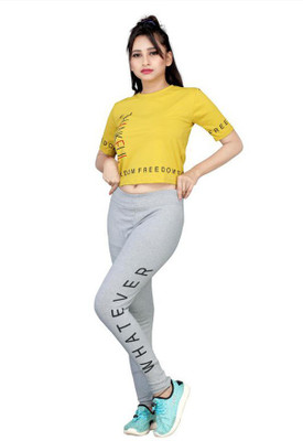 FAYDA MALL Grey Jegging(Printed)
