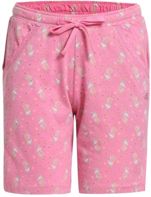 JOCKEY Short For Girls Casual Printed Pure Cotton(Multicolor, Pack of 1)