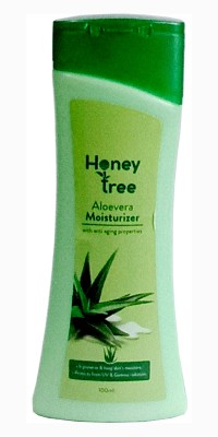 HONEY TREE Aloevera moisturizer|apply daily all ever the face and body[PACK OF ONE](100)