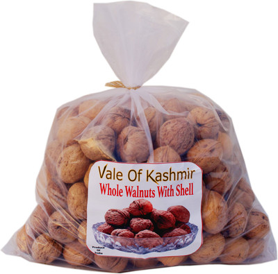 vale of kashmir Walnuts Whole Sabut Akhrot , Walnuts in Shell Walnuts(1 x 1 kg)