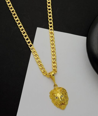LABHUBAMON Pendant set chain for man and boy Gold-plated Copper Pendant