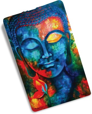 100yellow Buddha Printed Credit Card Shape 32 GB Pen Drive(Multicolor)