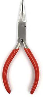 HOUF Extra-Long Flat Nose Steel Plier Multipurpose Round Nose Plier(Length : 5 inch)