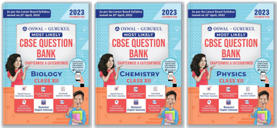 Oswal - Gurukul Physics & Chemistry & Biology Most Likely CBSE Question Bank For Class 12 Exam 2023 - Chapterwise & Categorywise, New Paper Pattern (MCQs, Case, Assertion & Reasoning Based, Previous Years' Board Qs) Paperback – 27 April 2022(paperpack, Oswal) Oswal - Gurukul Physics & Chemistry & Biology Most Likely CBSE Question Bank For Class 12 Exam 2023 - Chapterwise & Categorywise, New Paper Pattern (MCQs, Case, Assertion & Reasoning Based, Previous Years' Board Qs) Paperback – 27 April 2022(paperpack, Oswal)