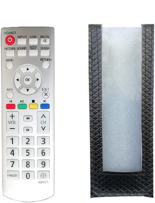 LipiWorld JH-16390 LED LCD TV Remote Control ( Remote with Cover ) Compatible for  SANYO Tv Remote Controller(Grey/Silver)