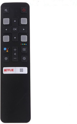 Crystonics Remote Control Compatible for TCL LED Smart HD 4K LED TV TCL with Netflix Function, Universal (Without Google Assistance) Remote Controller(Black)