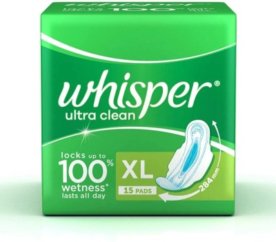 Whisper ultra clean XL ( 15 pads ) sanitary pads Sanitary Pad