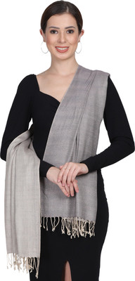 Cashmere Craft Self Design Cotton Blend Women Fancy Scarf
