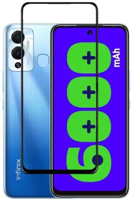 MOBIGENIX Edge To Edge Tempered Glass for Infinix HOT 12 Play(Pack of 1)
