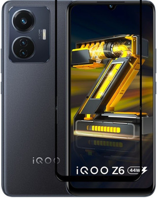 AB PRIME Edge To Edge Tempered Glass for iQOO Z6 44W(Pack of 1)