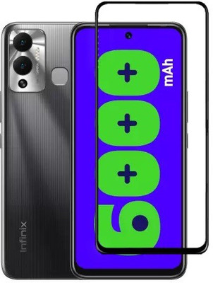 MOBIGENIX Edge To Edge Tempered Glass for Infinix HOT 12 Play(Pack of 1)