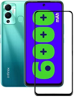 MOBIGENIX Edge To Edge Tempered Glass for Infinix HOT 12 Play(Pack of 1)
