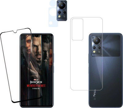 Ten To 11 Front and Back Tempered Glass for Infinix Note 12(Pack of 3)