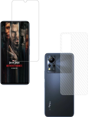 Vatsin Front and Back Tempered Glass for Infinix Note 12(Pack of 2)