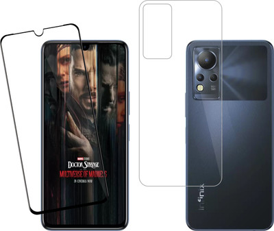 Vatsin Front and Back Tempered Glass for Infinix Note 12(Pack of 2)