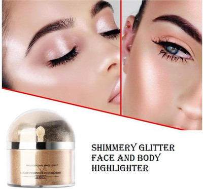 MYEONG FACE & BODY WHITE 3D SHIMMER LOOSE HIGHLIGHTER POWDER(GOLD)
