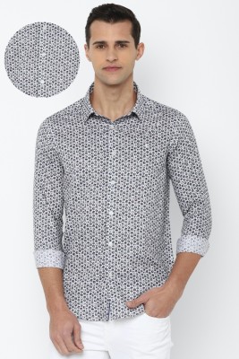 Simon Carter Men Printed Casual Grey Shirt