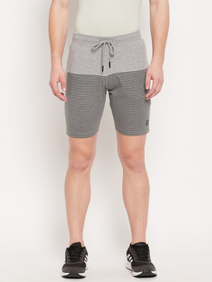DUKE Striped Men Grey Regular Shorts