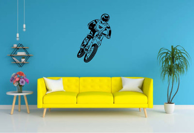 Varadvinayak 85 cm Bike jump Self Adhesive Sticker(Pack of 1)