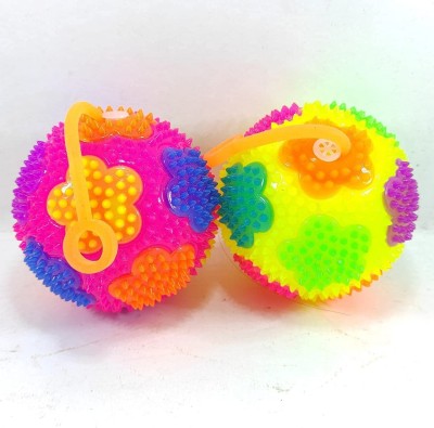 prisma collection 2 Pcs Bouncing Balls with Flashing LED Lights Lighting Ball Toy Stress Relief(Multicolor)