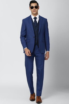 PETER ENGLAND Single Breasted - 2 button Textured Men Suit