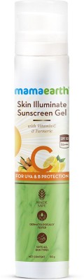 MamaEarth Skin Illuminate Sunscreen with SPF 50 Gel with Vitamin C & Turmeric – SPF 50 PA+++  (50 g)