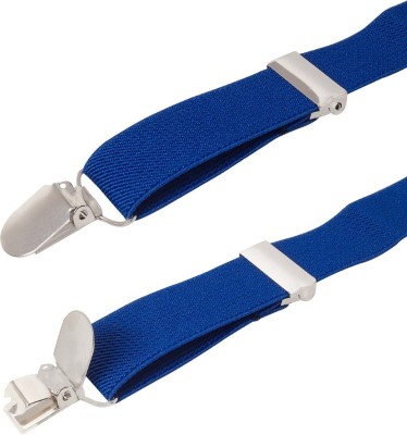 HUSB Y- Back Suspenders for Women, Men(Blue)