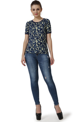 AFFAIR Casual Printed Women Green Top