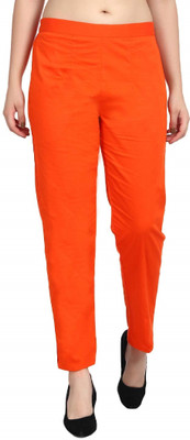 FC First Choice Regular Fit Women Orange Trousers