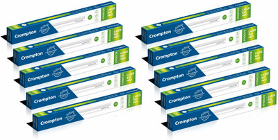Crompton Laser Ray Smile 5W 5 W 33 cm Tube Light(White, Pack of 10)