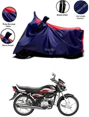 Amozkart Waterproof Two Wheeler Cover for Hero(HF Deluxe, Blue, Red)