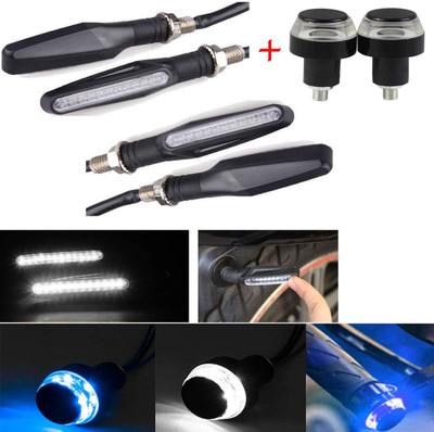 BRPEARl Side LED Indicator Light for Bajaj Pulsar 220 DTS-i(White, Blue)