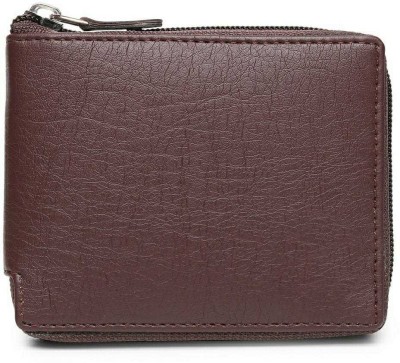 Sonrisa Men Casual Brown Artificial Leather Wallet(5 Card Slots)