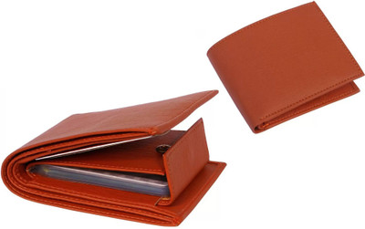 ISAAK Men Casual Brown Artificial Leather Wallet(10 Card Slots)