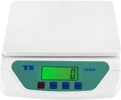 Shrines Digital TS500 Compact Scale 30Kg with Adapter Weighing Scale(White)