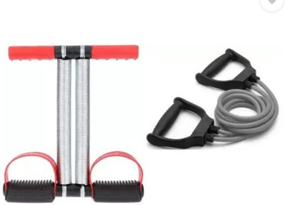 Hsp enterprises Double Spring Tummy Trimmer With Double Toning Resistance Tube. Ab Exerciser(Black)