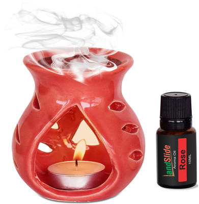 LANDSLIDE Rose Aroma Oil Diffuser Burner(3 x 1 Units)