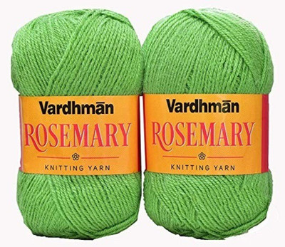 JEFFY Vardhman Rosemary Wool Hand Knitting/Art Craft Soft Yarn, 200 Gram, Shade No-34