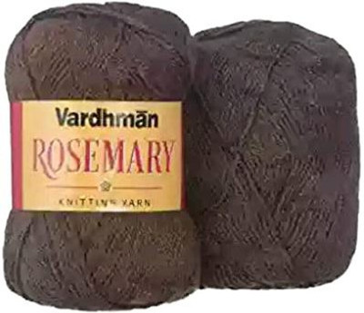 JEFFY Vardhman Rosemary Wool Hand Knitting/Art Craft Soft Yarn, 400 Gram, Brown