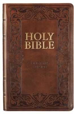 KJV Gift Edition Bible Brown(English, Leather / fine binding, unknown)