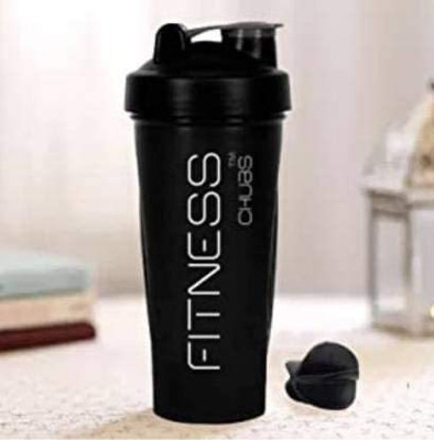 Chubs 700 ml Plastic Shaker(Pack of 1, Black)