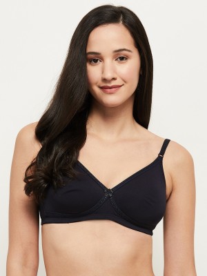 MAX Women T-Shirt Non Padded Bra(Black)