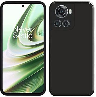ROYALBASE Back Cover for OnePlus 10R 5G(Black, Camera Bump Protector, Silicon, Pack of: 1)