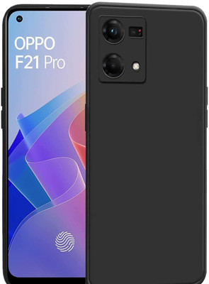 S-Softline Back Cover for Oppo F21 Pro 4G, Premium inner Soft Microfiber Cloth Cushion Lining Flexible Rubberised Case(Black, Silicon, Pack of: 1)