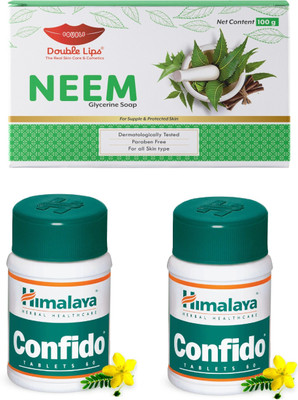 DOUBLE LIPS Confdo Tablet good for healthy life Pack of 2 + Hand Made Glycrine Base Neem Soap 100 grm(2 Items in the set) DOUBLE LIPS Confdo Tablet good for healthy life Pack of 2 + Hand Made Glycrine Base Neem Soap 100 grm(2 Items in the set)